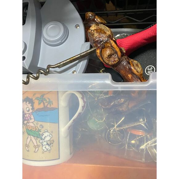 Rustic Driftwood Handle Corkscrew – Unique Handmade Bar Tool - Picture 7 of 7